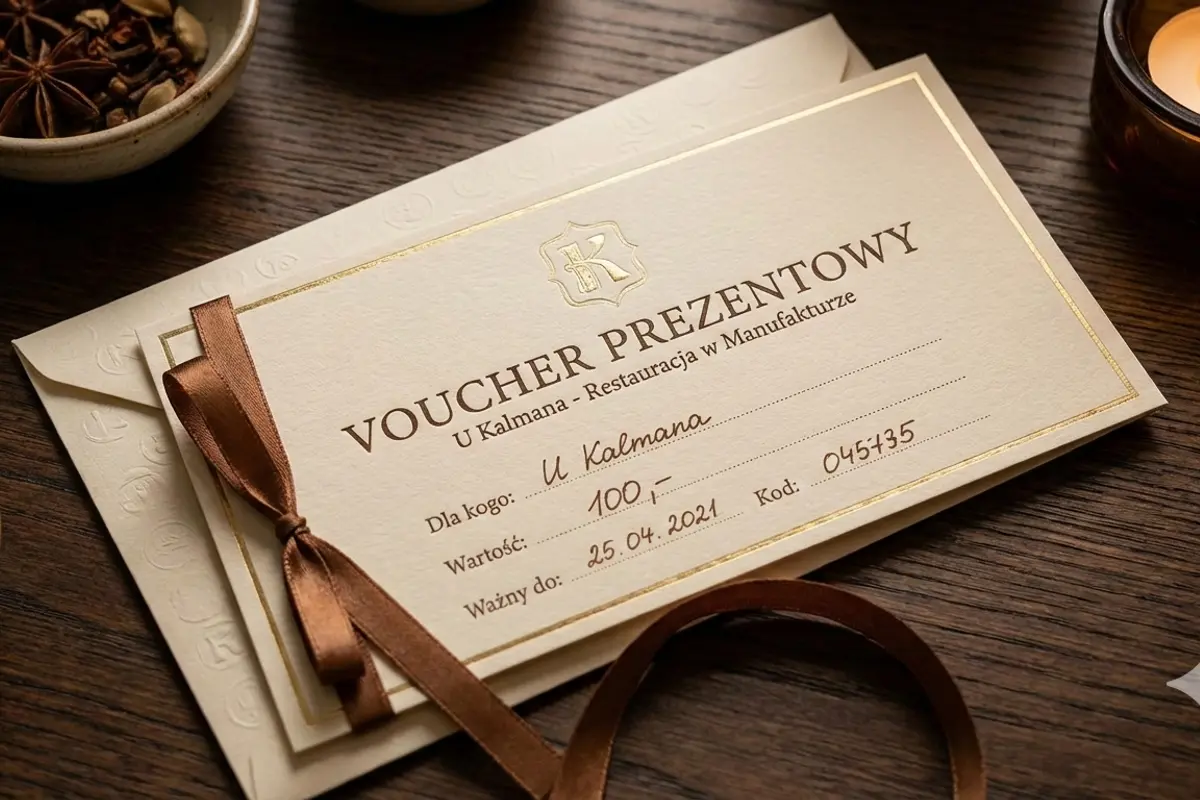 Voucher prezentowy u KALMANA w Manufakturze Łódź